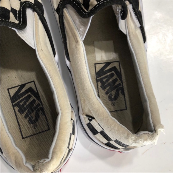 Checkered Vans slip ons - Picture 7 of 9